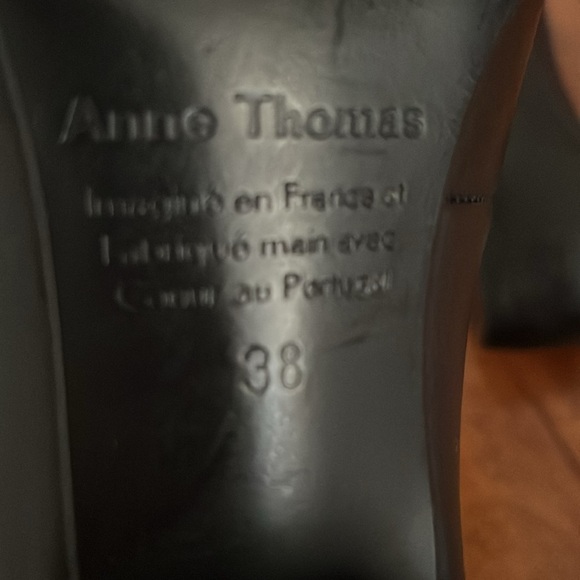 Anne Thomas Elisabeth Loafer Leather Black Shoes - Picture 9 of 12